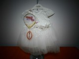 Cumpara ieftin Rochiță Elegantă Coroniță Perle - Roz - 1 an