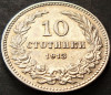 Moneda istorica 10 STOTINKI - BULGARIA, anul 1913 *cod 2508 B = excelenta, Europa