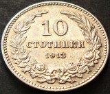 Cumpara ieftin Moneda istorica 10 STOTINKI - BULGARIA, anul 1913 *cod 2508 B = excelenta, Europa