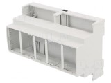 Carcasă ABS gri pentru șină DIN 89x142x65mm