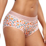 Chiloti Menstruali Linovit Citrus Roz, Marimea L, Absorbție Ridicată, Refolosibili, Protectie Scurgeri, Confortabili