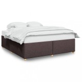 Cumpara ieftin Cadru de pat fara saltea, maro inchis, 180x200 cm, textil