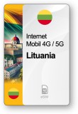 eSIM Internet Lituania, valabil 30 zile, trafic 50 GB, Standard