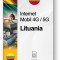 eSIM Internet Lituania, valabil 30 zile, trafic 100 GB, Standard