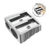 Ascutitoare dubla Keyroad KR971133 KR971683, 2 orificii, plastic, pe blister