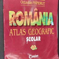 ROMANIA ATLAS GEOGRAFIC SCOLAR - Octavian Mandrut