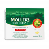 Moller&#039;s Forte with cod liver oil Omega-3, 30 capsule