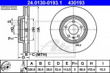 Disc frana AUDI A5 Sportback (8TA) (2009 - 2016) ATE 24.0130-0193.1