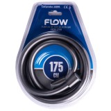 Furtun de dus din silicon gri Flow FFDS-175G, 175 cm, anti-rasucire