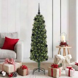 vidaXL Brad de Crăciun artificial Verde 150 cm PVC și oțel și plastic 3394931
