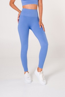 S424-4 Colanti sport cu talie inalta din material elastic reiat foto