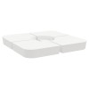 Set baza de umbrela soare 4 piese pentru suport cruce 100 kg PP, DKD Home Decor