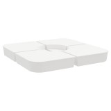 Set baza de umbrela soare 4 piese pentru suport cruce 100 kg PP