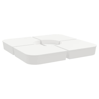 Set baza de umbrela soare 4 piese pentru suport cruce 100 kg PP foto