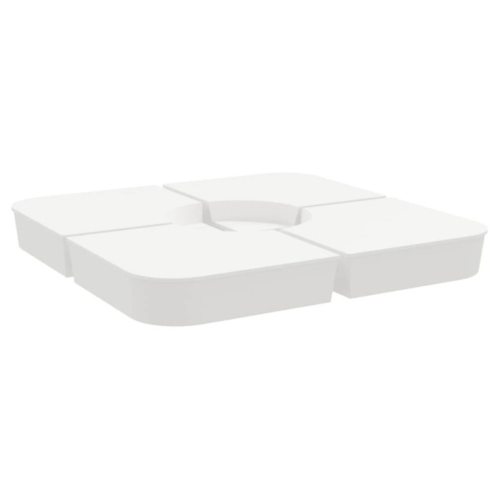 Set baza de umbrela soare 4 piese pentru suport cruce 100 kg PP