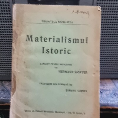 Hermann Gorter - Materialismul Istoric foto