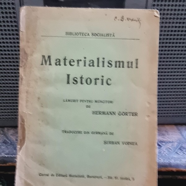 Hermann Gorter - Materialismul Istoric
