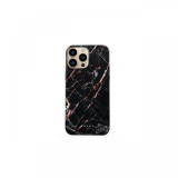 Husa iPhone 13 Pro Burga Dual Layer Rose Gold Marble