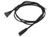 Cablu Alimentare 2x18AWG IEC C7 - NEMA 1-15 1.8m Negru