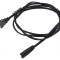 Cablu Alimentare 2x18AWG IEC C7 - NEMA 1-15 1.8m Negru