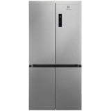 Side by side Electrolux ELT9VE52U0, 522 l, No frost, Clasa E, Afisaj LCD, Touch control, Iluminare LED, H 190 cm, Inox