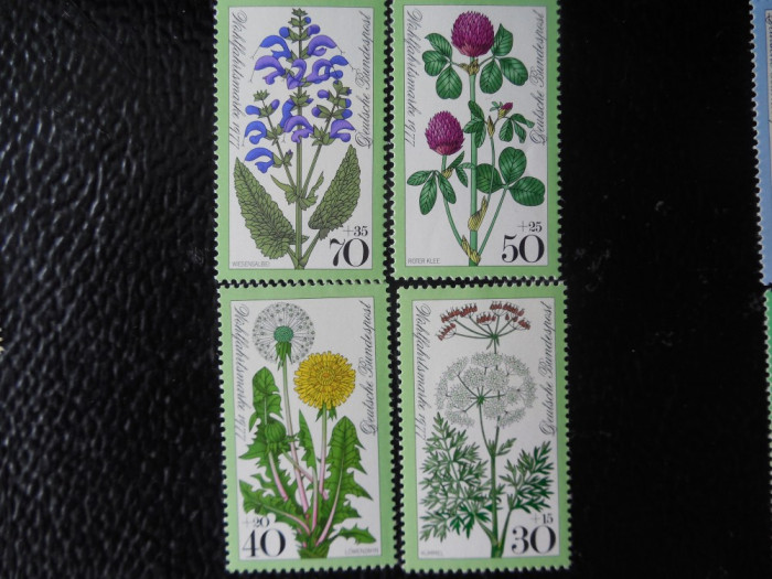 Serie timbre flora flori plante Germania nestampilate timbre filatelice postale