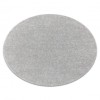 Covor BUENOS cerc 7005 shaggy uni, o singură culoare argint, cerc 150 cm
