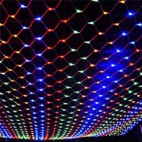 Cumpara ieftin Instalatie plasa pentru brad cu inel 1,5 m, 200 leduri multicolor