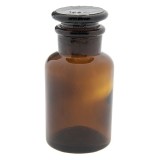 Cumpara ieftin Set 6 sticlute decorative sticla maro 6x11 cm