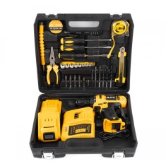 Set complet bormașină fără fir cu reglare a cuplului și 30 accesorii incluse