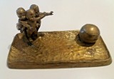 Peter Tereszczuk Viena, bronz aurit, un set de birou Art Nouveau din 1900