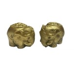 Statueta Feng Shui elefant din rasina 2/SET 4cm,model T7