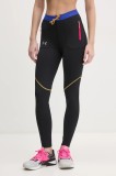Under Armour leggins sport Trail Run femei, culoarea negru, modelator, 1386348