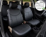 Cumpara ieftin Set huse Scaune Auto Universale Piele ecologica, negru, 8 buc