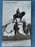 219- Cluj-Napoca - Statuia lui Matei Corvin / carte postala circulata RPR, Fotografie