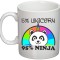 Cana alba personalizata &quot;Unicorn Ninja!&#039;&quot;, INOVATIX&reg;. 330ml