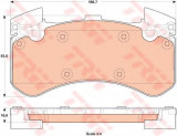 Set placute frana,frana disc AUDI A6 Allroad (4GH, 4GJ) (2012 - 2016) TRW GDB1911