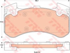 Set placute frana,frana disc AUDI A7 Sportback (4GA, 4GF) (2010 - 2016) TRW GDB1911