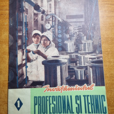 revista invatamantul profesional si tehnic ianuarie 1963-scolile sanitare