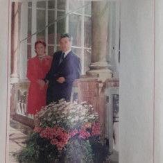 1974 Reclamă Nicolae si Elena Ceausescu comunism, epoca aur, 24 x 20