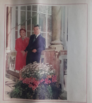 1974 Reclamă Nicolae si Elena Ceausescu comunism, epoca aur, 24 x 20 foto