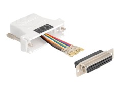 Adaptor D-Sub 25pin soclu la RJ45 soclu, albă - DELOCK