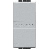 Intrerupator AXIAL simplu Living Light Bticino 1M aluminiu NT4051A