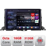 Navigatie Toyota Highlander 2013-2018 Android radio gps internet 8 core QLED 2K 16+512 360 Edotec CarStore Technology
