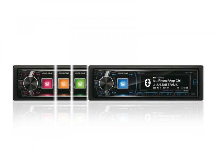 Player Alpine CDE-178BT quad color