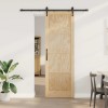 Ușa glisantă cu set de hardware 78x232 cm Lemn masiv Pin