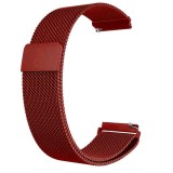 Cumpara ieftin Curea tip Milanese Loop compatibila cu Huawei Watch GT 2 Pro, Telescoape QR, 22mm, Metalic Red, Very Dream