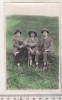 Bnk foto Grup de barbati in natura - Puesti Vrancea ? 1926 - colorizata, Color, Romania 1900 - 1950, Portrete