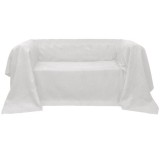 Cumpara ieftin Husă din velur micro-fibră pentru canapea, 140 x 210 cm, crem, vidaXL