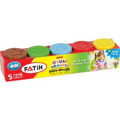 Plastilina Usoara pentru Modelat Fatih, 5 Culori, 250 g, 5 Borcane de 50 g, Plastic, Plastilina Scoala, Plastilina Gradinita, Plastilina Modelare, Pla foto